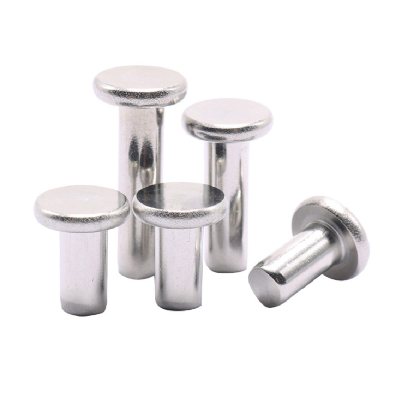 M2 M2.5 M3 Copper Flat Countersunk Head Solid Rivets Insert Fasteners M2 M2.5 M3 Copper Flat Countersunk Head Solid Rivets Insert Fasteners