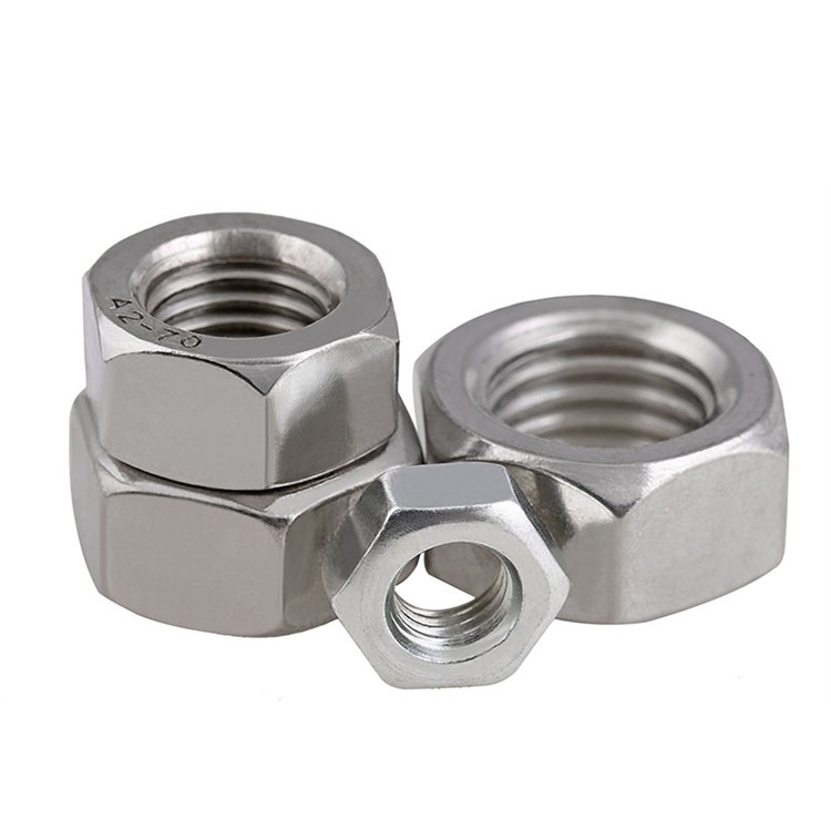 M4-M20 Left-Hand Threaded 201 Stainless Steel Hex Nuts
