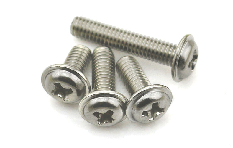 M4 Zinc Plating Flanged Pan Head Phillips Screws