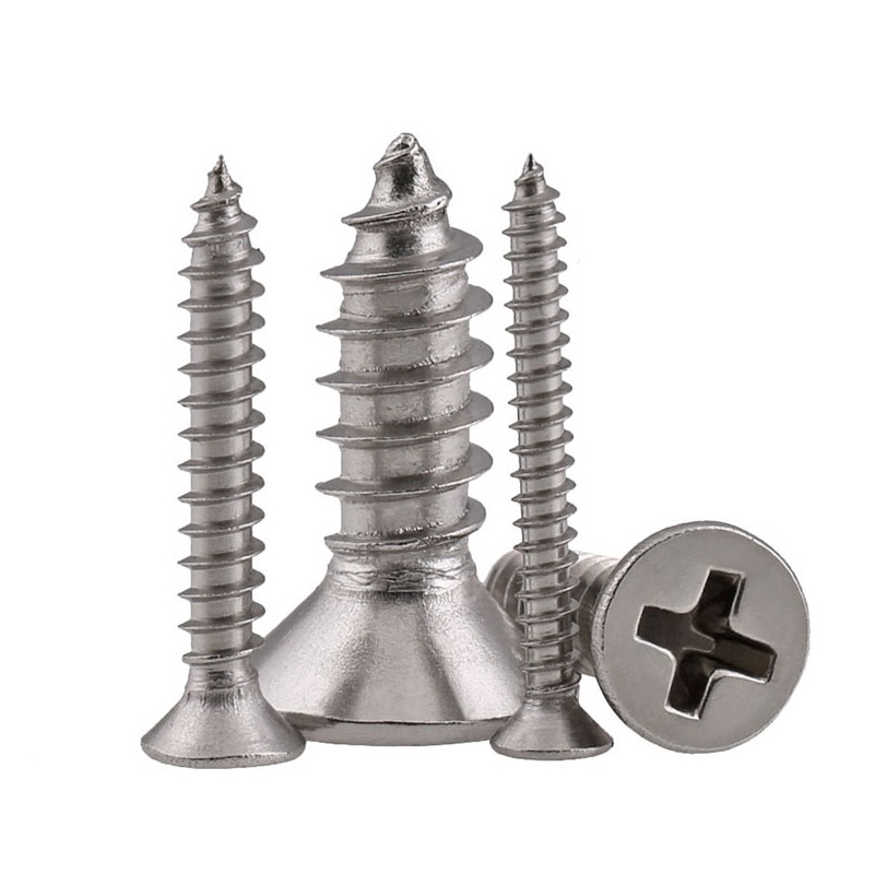 M1.0 304 Stainless Steel Phillips Flat Head Self-Tapping Screws