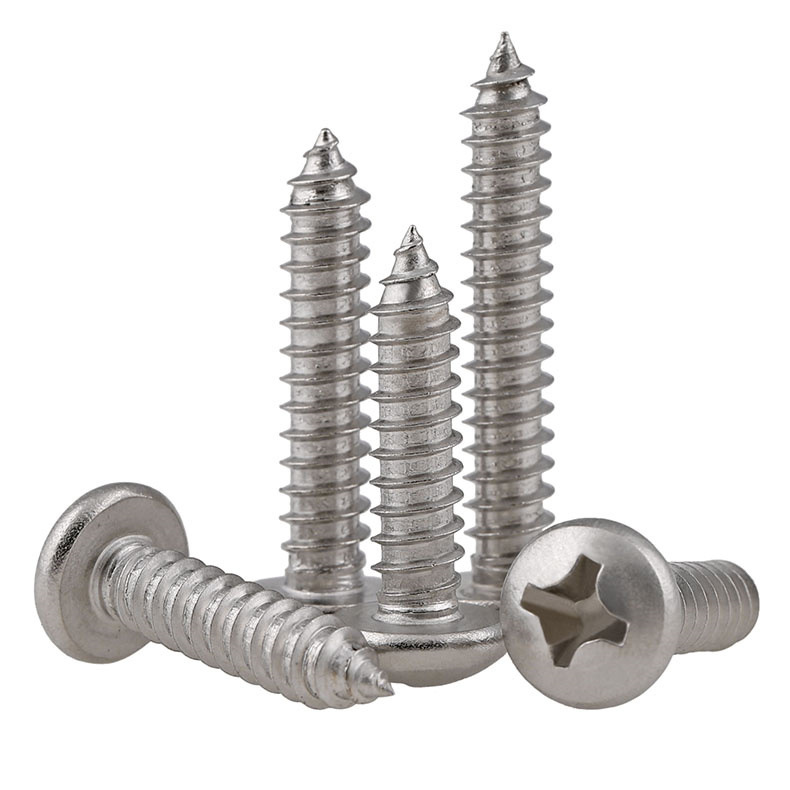 M3.5 304 Stainless Steel Phillips Rounded Head Self-Tapping Screws