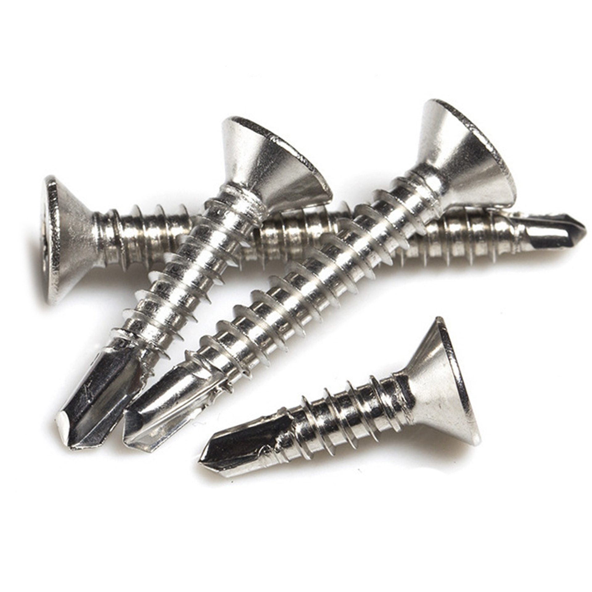 M4.2 304 Stainless Steel Phillips Flat Head Drilling Self-Tapping Screws