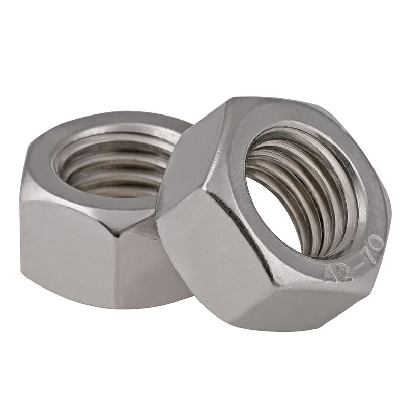 M6-M24 Fine-Thread 304 Stainless Steel Hex Nuts