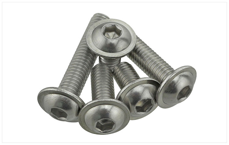 M4 304 Stainless Steel Flanged Button Head Screws
