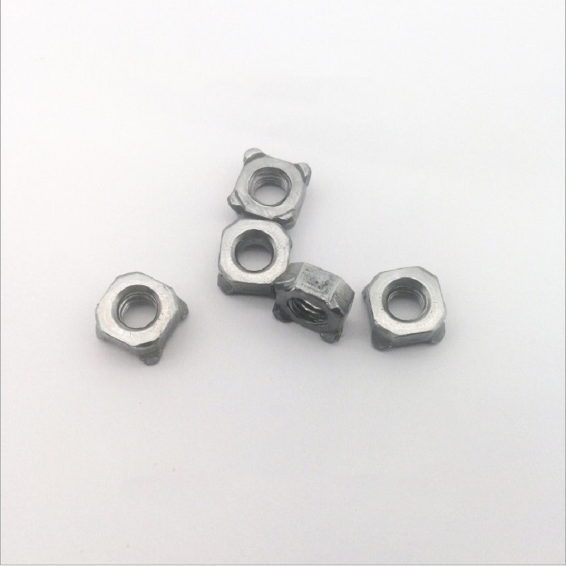 M4-M12 Grade 4.8 Zinc Plated Square Weld Nuts