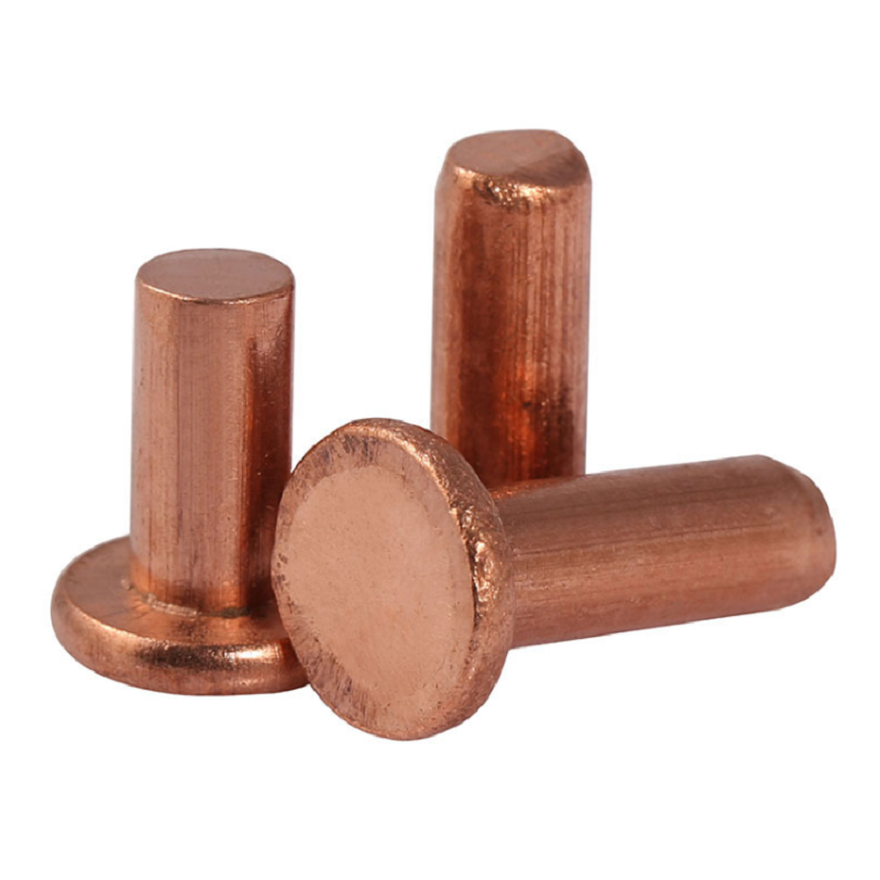 M2 Copper Flat Head Solid Rivets